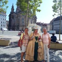 Frauenkirche Unternehmernetzwerk RegioChance Stadtrundgang mit Renata Linné als Fürstin Lubomirska